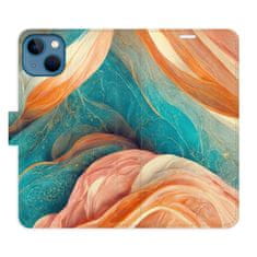 iSaprio Flipové puzdro - Blue and Orange pre Apple iPhone 13
