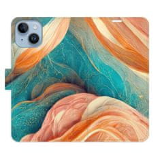 iSaprio Flipové puzdro - Blue and Orange pre Apple iPhone 14