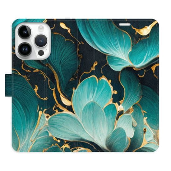 iSaprio Flipové puzdro - Blue Flowers 02 pre Apple iPhone 15 Pro