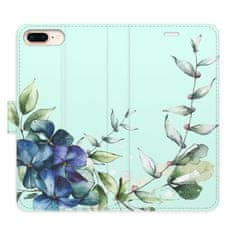 iSaprio Flipové puzdro - Blue Flowers pre Apple iPhone 7 Plus / 8 Plus
