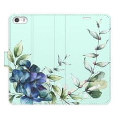 iSaprio Flipové puzdro - Blue Flowers pre Apple iPhone 5/5S/SE