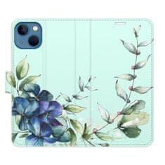 iSaprio Flipové puzdro - Blue Flowers pre Apple iPhone 13