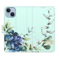 iSaprio Flipové puzdro - Blue Flowers pre Apple iPhone 14
