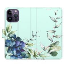 iSaprio Flipové puzdro - Blue Flowers pre Apple iPhone 14 Pro Max