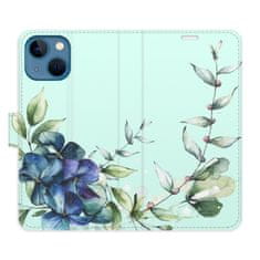 iSaprio Flipové puzdro - Blue Flowers pre Apple iPhone 13 mini