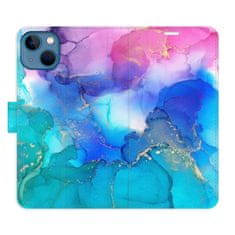 iSaprio Flipové puzdro - BluePink Paint pre Apple iPhone 13