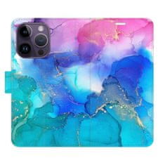 iSaprio Flipové puzdro - BluePink Paint pre Apple iPhone 14 Pro