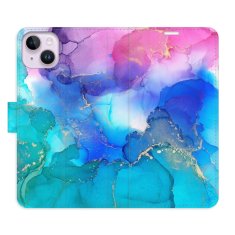 iSaprio Flipové puzdro - BluePink Paint pre Apple iPhone 14 Plus