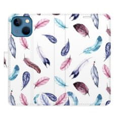 iSaprio Flipové puzdro - Colorful Feathers pre Apple iPhone 13 mini