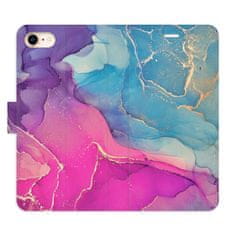 iSaprio Flipové puzdro - Colour Marble 02 pre Apple iPhone SE 2020