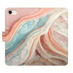 iSaprio Flipové puzdro - Colour Marble pre Apple iPhone SE 2020