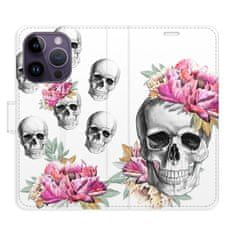 iSaprio Flipové puzdro - Crazy Skull pre Apple iPhone 14 Pro