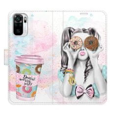 iSaprio Flipové puzdro - Donut Worry Girl pre Xiaomi Redmi Note 10 / Note 10S