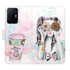 iSaprio Flipové puzdro - Donut Worry Girl pre Xiaomi 11T / 11T Pro