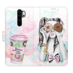 iSaprio Flipové puzdro - Donut Worry Girl pre Xiaomi Redmi Note 8 Pro