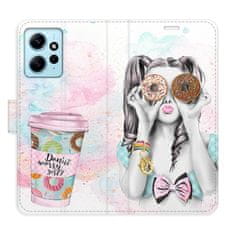 iSaprio Flipové puzdro - Donut Worry Girl pre Xiaomi Redmi Note 12 5G