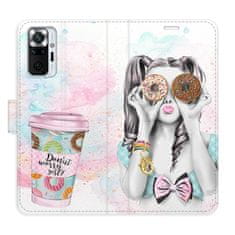 iSaprio Flipové puzdro - Donut Worry Girl pre Xiaomi Redmi Note 10 Pro