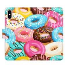 iSaprio Flipové puzdro - Donuts Pattern 02 pre Apple iPhone X / XS