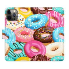 iSaprio Flipové puzdro - Donuts Pattern 02 pre Apple iPhone 12 / 12 Pro