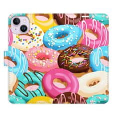 iSaprio Flipové puzdro - Donuts Pattern 02 pre Apple iPhone 14 Plus