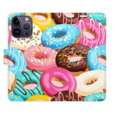 iSaprio Flipové puzdro - Donuts Pattern 02 pre Apple iPhone 14 Pro Max