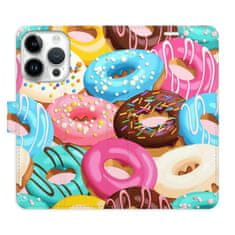 iSaprio Flipové puzdro - Donuts Pattern 02 pre Apple iPhone 15 Pro