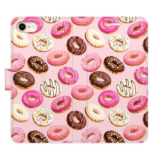 iSaprio Flipové puzdro - Donuts Pattern 03 pre Apple iPhone SE 2020