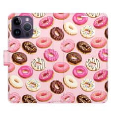 iSaprio Flipové puzdro - Donuts Pattern 03 pre Apple iPhone 14 Pro Max