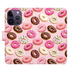 iSaprio Flipové puzdro - Donuts Pattern 03 pre Apple iPhone 14 Pro