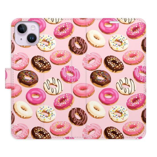 iSaprio Flipové puzdro - Donuts Pattern 03 pre Apple iPhone 14 Plus