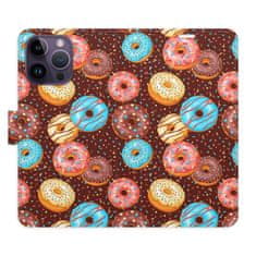 iSaprio Flipové puzdro - Donuts Pattern pre Apple iPhone 14 Pro Max