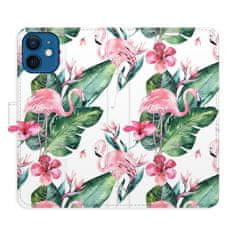 iSaprio Flipové puzdro - Flamingos Pattern pre Apple iPhone 12 Mini