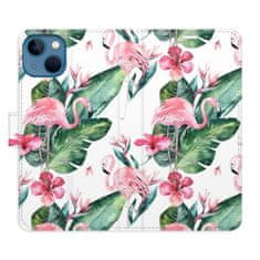 iSaprio Flipové puzdro - Flamingos Pattern pre Apple iPhone 13