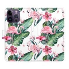 iSaprio Flipové puzdro - Flamingos Pattern pre Apple iPhone 14 Pro Max