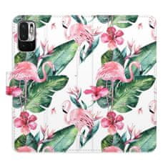 iSaprio Flipové puzdro - Flamingos Pattern pre Xiaomi Redmi Note 10 5G