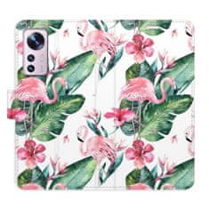 iSaprio Flipové puzdro - Flamingos Pattern pre Xiaomi 12 / 12X