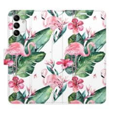 iSaprio Flipové puzdro - Flamingos Pattern pre Samsung Galaxy A04s