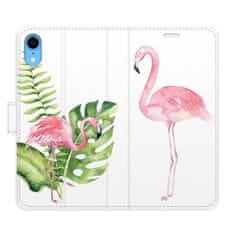 iSaprio Flipové puzdro - Flamingos pre Apple iPhone Xr