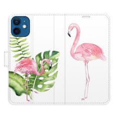 iSaprio Flipové puzdro - Flamingos pre Apple iPhone 12 Mini