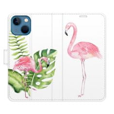 iSaprio Flipové puzdro - Flamingos pre Apple iPhone 13 mini