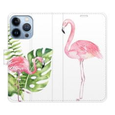 iSaprio Flipové puzdro - Flamingos pre Apple iPhone 13 Pro