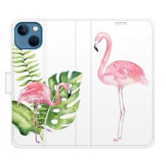 iSaprio Flipové puzdro - Flamingos pre Apple iPhone 13