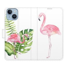 iSaprio Flipové puzdro - Flamingos pre Apple iPhone 14