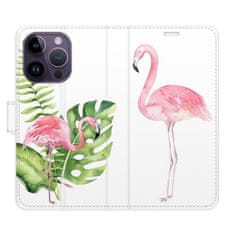 iSaprio Flipové puzdro - Flamingos pre Apple iPhone 14 Pro