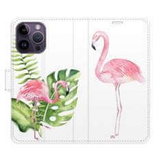 iSaprio Flipové puzdro - Flamingos pre Apple iPhone 14 Pro Max