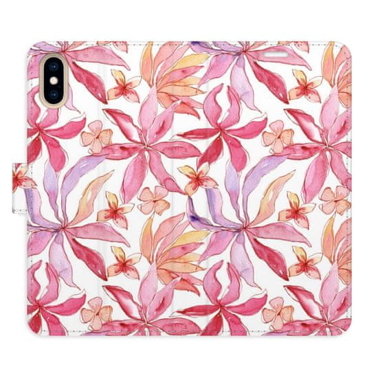 iSaprio Flipové puzdro - Flower Pattern 10 pre Apple iPhone X / XS