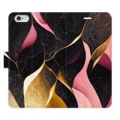 iSaprio Flipové puzdro - Gold Pink Marble 02 pre Apple iPhone 6