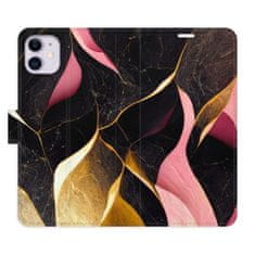 iSaprio Flipové puzdro - Gold Pink Marble 02 pre Apple iPhone 11