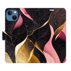 iSaprio Flipové puzdro - Gold Pink Marble 02 pre Apple iPhone 13