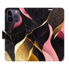 iSaprio Flipové puzdro - Gold Pink Marble 02 pre Apple iPhone 14 Pro Max